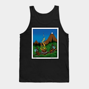 Fire Flies Around A Campfire Novelty Camping Gift Tank Top